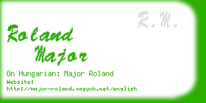 roland major business card